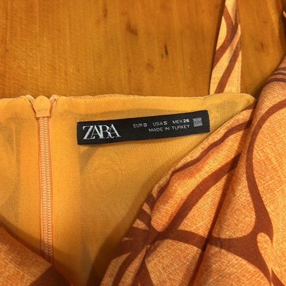 Zara Sleeveless Floral Print Chain Strap Midi Sun Dress - Picture 9 of 16